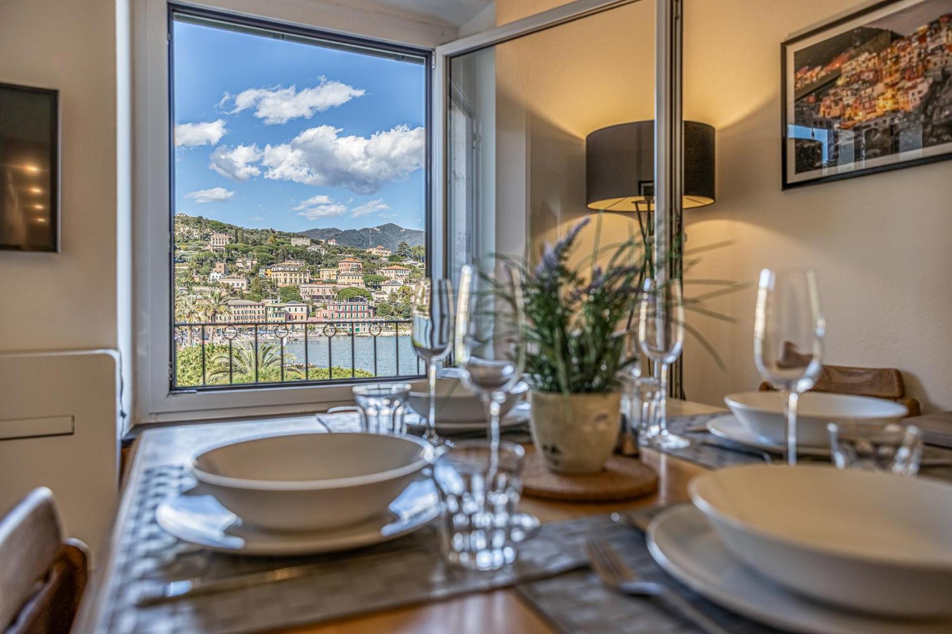 Cozy Apartment - Relax E Vista Mare Da Sogno Santa Margherita Ligure Bagian luar foto